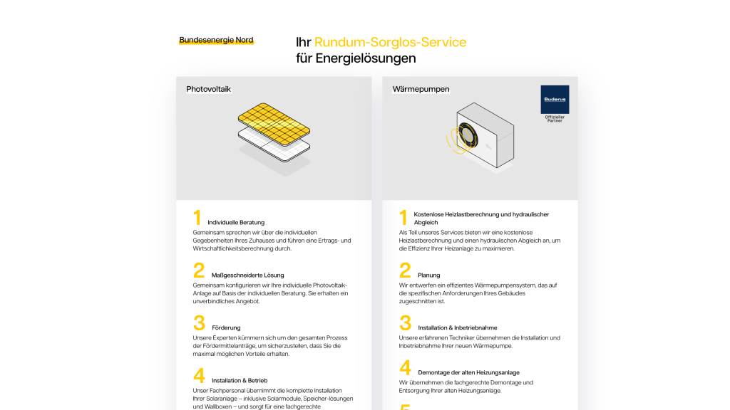 Bundesenergie Nord Webseite